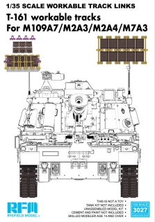 RFM T-161 workable tracks For M109A7/M2A3/M2A4/M7A3 (Plastic) - pohyblivé pásy 1/35