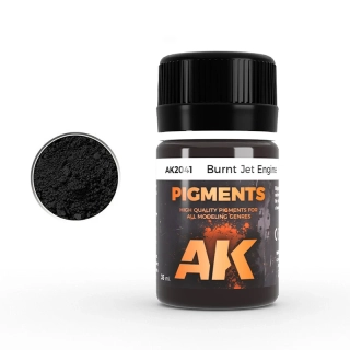 AK Burnt Jet Engine Pigment - 35ml / Opálený tryskový motor