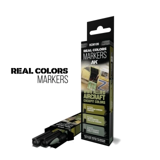 AK WWII Allied Aircraft Cockpit – RC Markers set