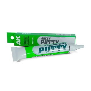 AK Modeling Green Putty - High Quality / Jemný Tmel (vodou ředitelný)