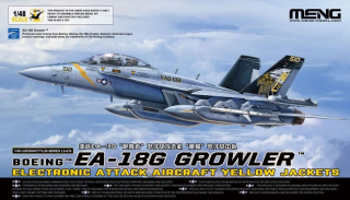 MENG Boeing EA-18G Growler Electronic Attack Aircraft Yellow Jackets 1/48