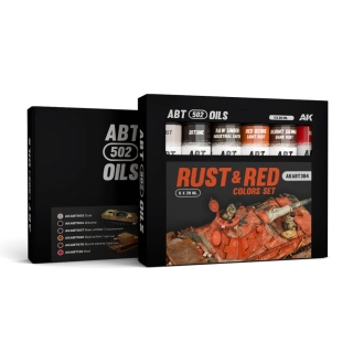 AK Rust & Red Effects set (6x20ml) / Sada olejových barev - Rez