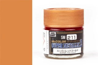 Mr. Color SM211 Super Metallic Colors II - Super Red Gold / Červenozlatá