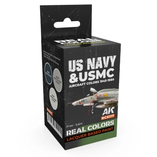 AK US Navy & USMC Aircraft Colors 1945-1980 set (3x 17ml)