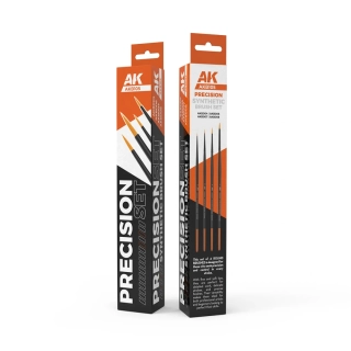 AK Precision brushes set / Sada detailních štětců 4v1