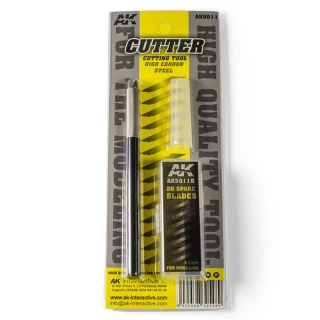 AK Cutter - Cutting tool (+20 Spare Blades) / Modelářský nůž s výměným ostřím + 20ks čepelí