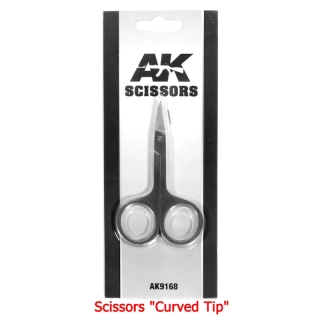 AK SCISSORS – “CURVED TIP” Special for Photoetched parts / Nůžky na fotolepty se zahnutou špičkou