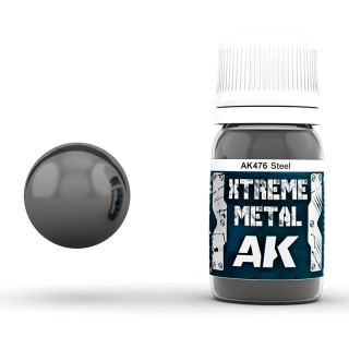AK Xtreme Metal Steel 30ml / Ocel