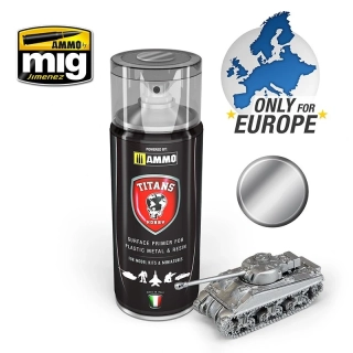 TITANS HOBBY Bare Metal Matt Primer - 400ml / Kovová základová