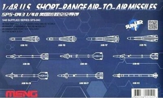 MENG U.S. Short-range Air-to-air Missiles / Zbraňový set 1/48