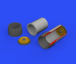 Eduard F-14D Exhaust nozzles - trysky 3D tisk (Tamiya) 1/48