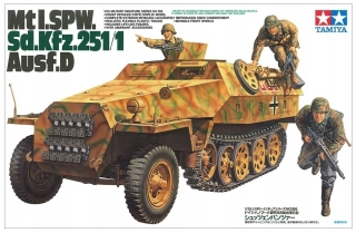 Tamiya German Mtl.SPW SDkfz.251 Ausf D Halftrack (+4 figurky) 1/35