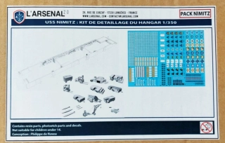 L'Arsenal 2.0 USS Nimitz (CVN-68) Hangar Detail Kit With Vehicles - 3D Print (For Trumpeter) 1/350