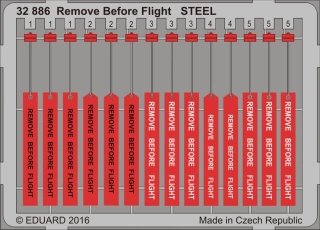 Eduard Remove Before Flight (ocel) - detail set 1/32
