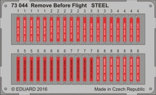 Eduard Remove Before Flight (ocel) - detail set 1/72