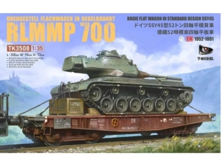 T-Model Drehgestell Flachwagen in Regelbauart RLMMP 700 1/35