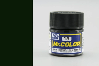 Mr. Color C018 - RLM70 Black Green / Černo zelená