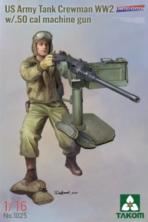 Takom US Army Tank Crewman WW2 w/ .50 Cal MG (Limited Edition!) 1/16