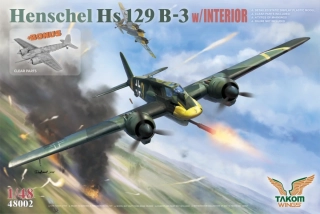 Takom Henschel Hs 129 B-3 with INTERIOR 1/48