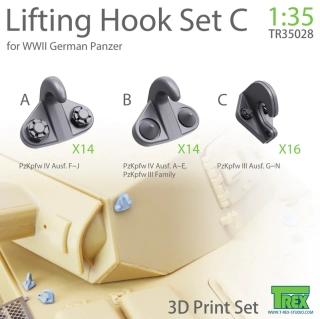 T-Rex Lifting Hook for WWW II German Panzer Set C 1/35