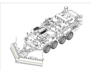 Trumpeter M1132 Stryker Engineer Squad Vehicle w/SMP& 1/72