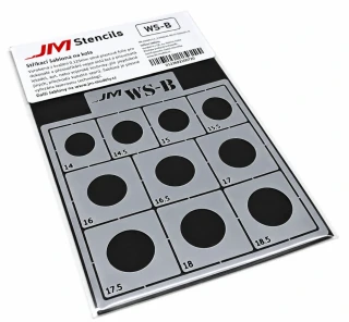 JM Stříkací šablona na kola WS-B (14-18,5mm)