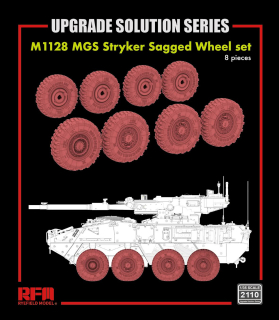 RFM M1128 MGS Stryker Sagged Wheel set, 8 pieces 1/35