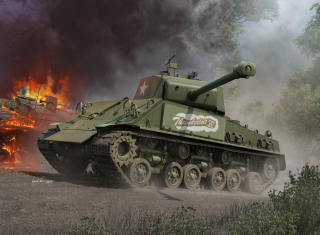 I Love Kit M4A3E8 Thunder VII Medium Tank 1/16