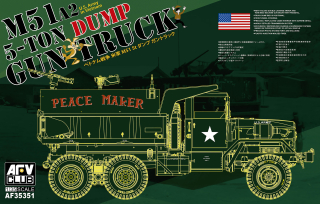 AFV Club M51A2 5-ton 6x6 Dump Gun Truck 1/35