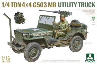 Takom ¼-ton 4×4 G503 MB Utility Truck (Jeep) 1/16