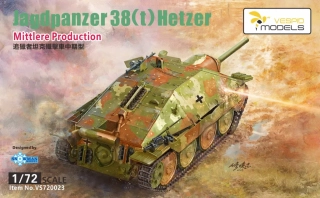 Vespid Models Jagdpanzer38(t) Hetzer Mid Production 1/72