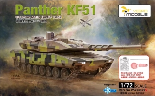 Vespid Models Panther KF51 German Main Battle Tank Metal barrel + 3D printed parts + Die-Cut Mask 1/72
