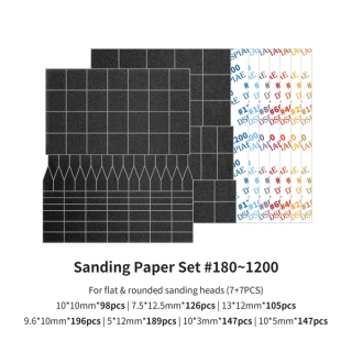DSPIAE MSP-ESS Sanding Paper Set 180-1200 Grit / Set náhradních brusných papírků pro ES-A