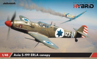 Eduard Avia S-199 Erla překryt kokpitu Hybrid edition (ČR) 1/48