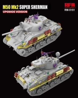 RFM M50 Mk2 Super Sherman (M4A4 Hull HVSS) Upgrade version 1/35