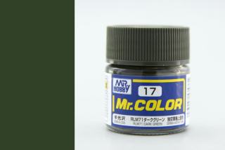 Mr. Color C017 - RLM71 Dark Green / Tmavě zelená