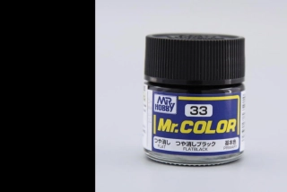 Mr. Color C033 - Flat Black / Matná černá