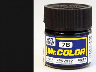 Mr. Color C078 - Metallic Black / Černá metalíza