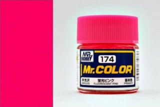 Mr. Color C174 - Fluorescent Pink - Gloss / Růžová fluorescentní lesklá