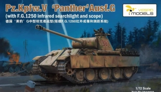 Vespid Models Pz.Kpfw.V 'Panther' Ausf.G (with F.G.1250 infrared searchlight and scope) 1/72
