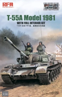 RFM T-55A Model 1981 Full Interior with workable tracks 1/35