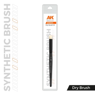 AK Synthetic Dry Brush – M / Patinovací štětec