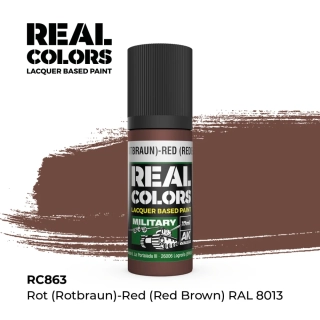 AK RC Rot (Rotbraun)-Red (Red Brown) RAL 8013 / Červeno hnědá