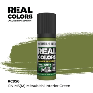 AK RC IJN M3(M) Mitsubishi Interior Green / Interiérová zelená Mistubishi