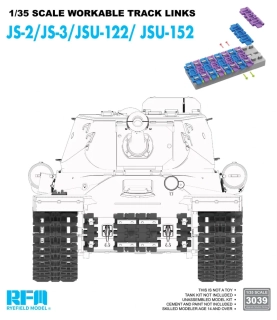 RFM Workable Tracks for JS-2 (Plastic), For JS-2/JS-3/JSU-122/JSU-152 - pohyblivé pásy 1/35