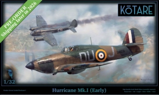 Kotare Hurricane Mk.I Early 1/32 (Předobjednávka listopad)