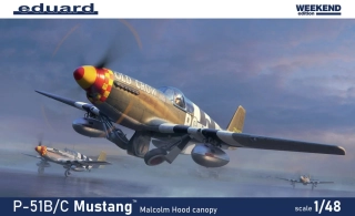 Eduard P-51B/C Mustang Malcolm Hood canopy Weekend 1/48 (Předobjednávka červenec)