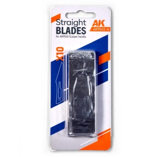 AK Straight Blades for AK-9545 (10 Units) / Sada 10ks náhradních čepelí - Špičaté