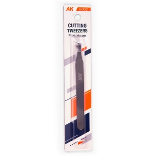 AK Cutting Tweezers Flat Head / Vyštipovací pinzeta pro resin podpěry