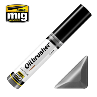Ammo Mig Oilbrusher Steel / Ocelová